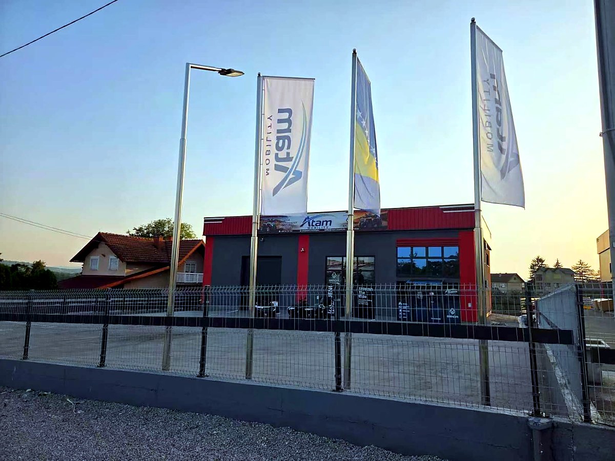 Objekat Atam Mobility sa zastavama
